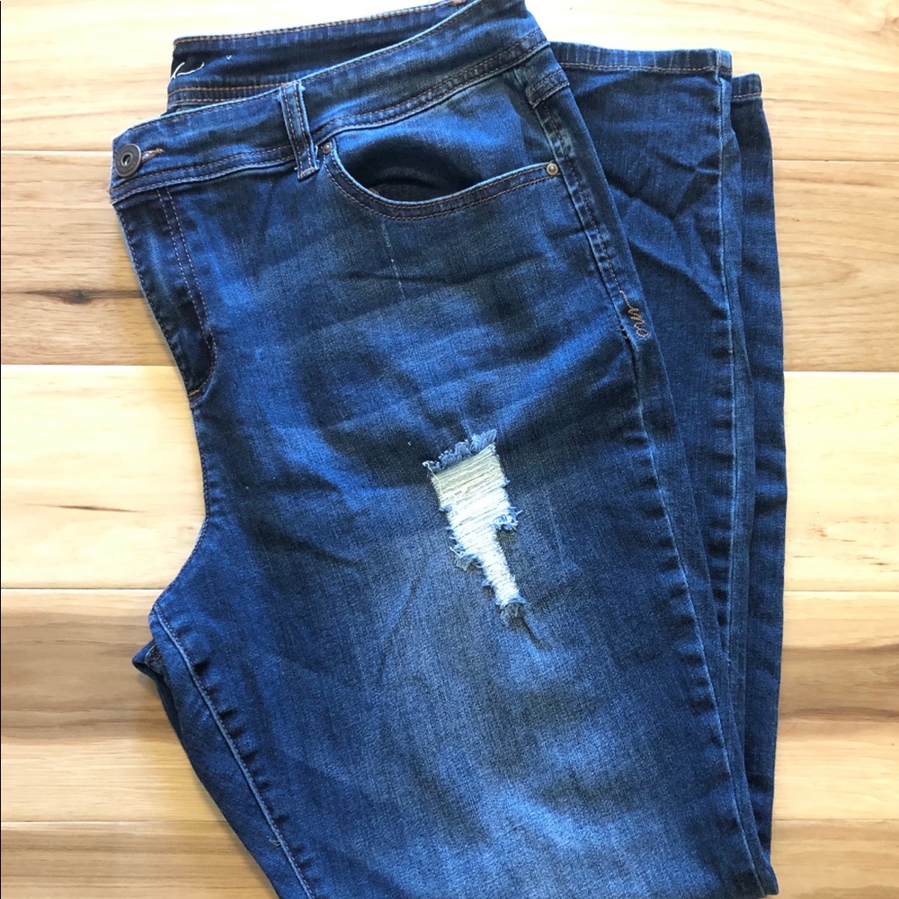 EUC distressed jeans